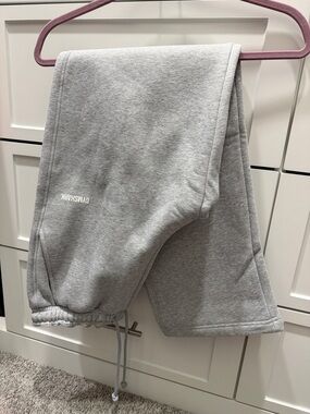 Gymshark Kids Light Grey Drawstring Sweatpants